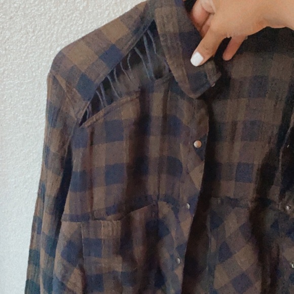 Long Sleeve Flannel - Free People - Picture 3 of 3